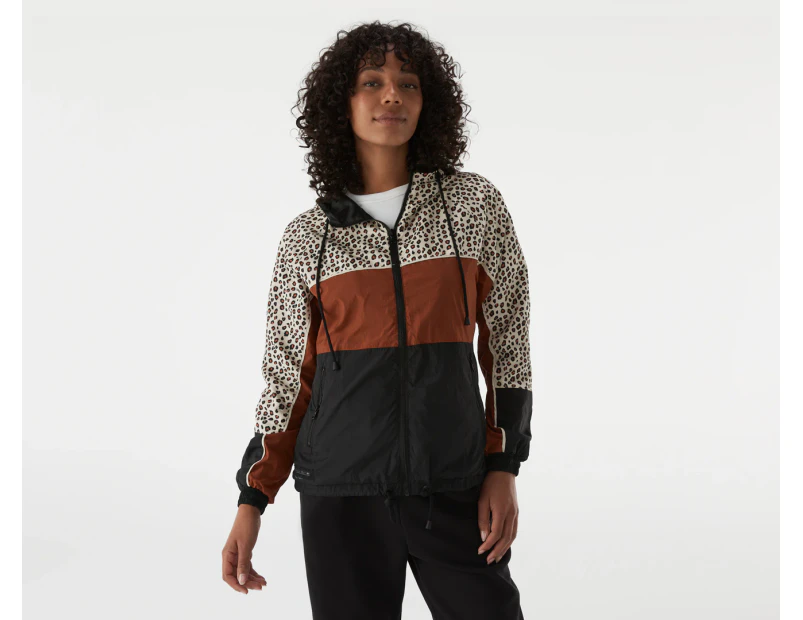 All About Eve Women's Bold Panelled Spray Jacket - Brown/Multi