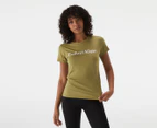 Calvin Klein Performance Women's Logo Short Sleeve Crewneck Tee / T-Shirt / Tshirt - Crocodile