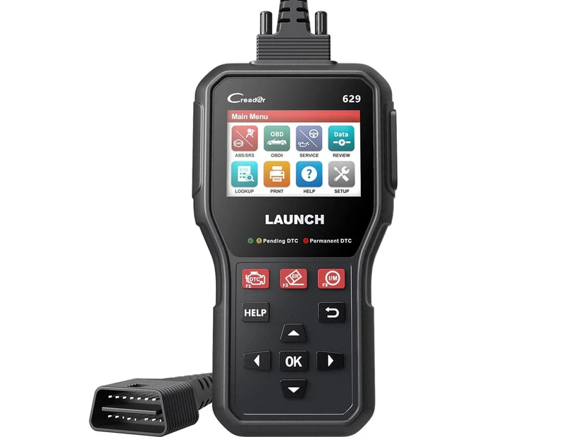 LAUNCH CR629 OBD2 Scanner Car Diagnostic Tool Full OBD2 Functions Active Tests, ABS/SRS Scan Tool, Oil/SAS Reset,Turn Off Check Engine Light