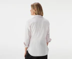 Tommy Hilfiger Women's Heritage Stripe Shirt - Precious Pink/Classic White