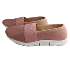 Actvitta Mandy Womens Comfort Cushioned Casual Shoes Made In Brazil - Nude