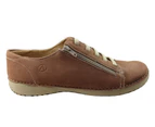 Andacco Breeza Womens Comfortable Leather Casual Shoes Made In Brazil - Mango