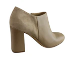 Naturalizer Rainy Womens Comfortable Leather Fashion Dress Heels - Oatmeal