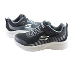 Skechers Kids Boys Microspec Gorza Comfortable Athletic Shoes - Black/Grey