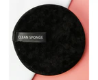 SunnyHouse Makeup Remover Puff Soft Breathable Kindly to Skin Cozy Touch Multifunctional Cosmetic Remove Tool Reusable Face Clean Sponge-Black
