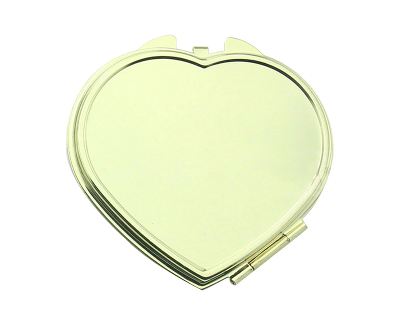 SunnyHouse Portable Cat Head Love Heart Round Square Folding Mirror Makeup Cosmetic Tool-3#