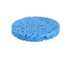 SunnyHouse Wood Pulp Cotton Soft Easy Cleaning Dense Hole Wood Pulp Cotton Sponge for Women -Blue