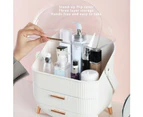 Makeup Organizer Drawer Cosmetic Carry Case Storage Jewellery Box Holder Stand White