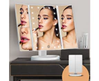 Vanity Mirror 21 LED lighted Makeup Mirror , 180oFree Rotation Table Countertop Cosmetic Mirror