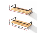 Artiss Floating Wall Shelf Set of 2