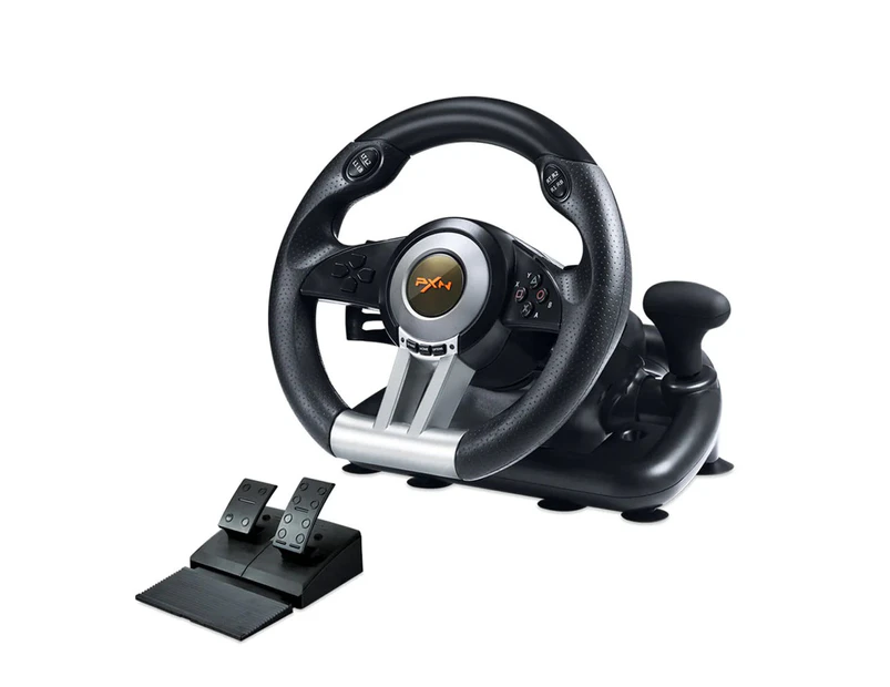 Black Pxn V3pro Game Steering Wheel For Pc/ps4/xbox One/xboxseries S/x/nintendo Switch