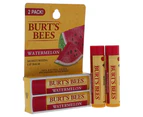 Burts Bees Watermelon Moisturizer Lip Balm Blister For Unisex 2 x 0.15 oz Lip Balm