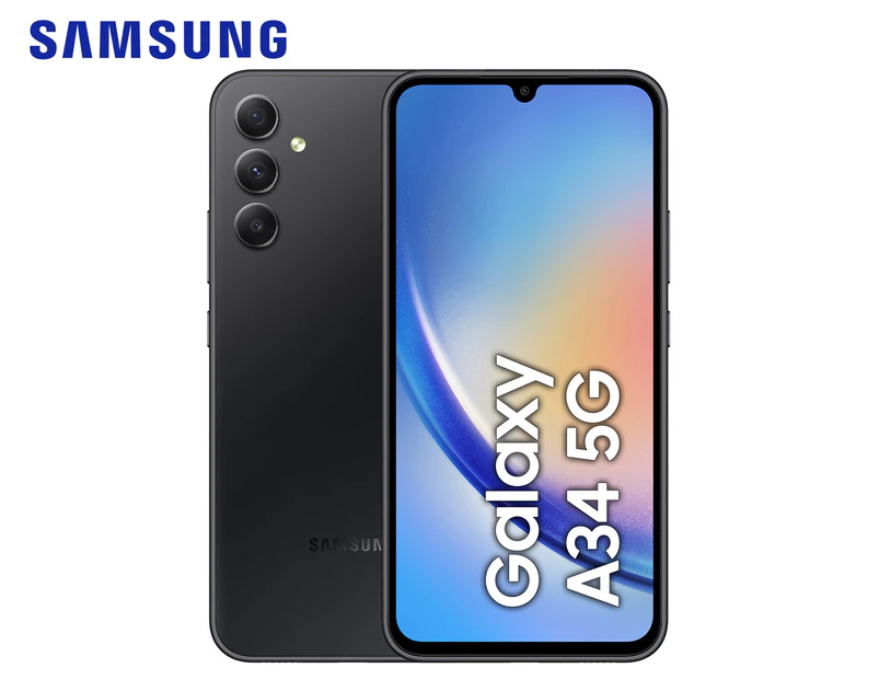 Samsung Galaxy A34 5G 128GB Smartphone Unlocked - Awesome Graphite