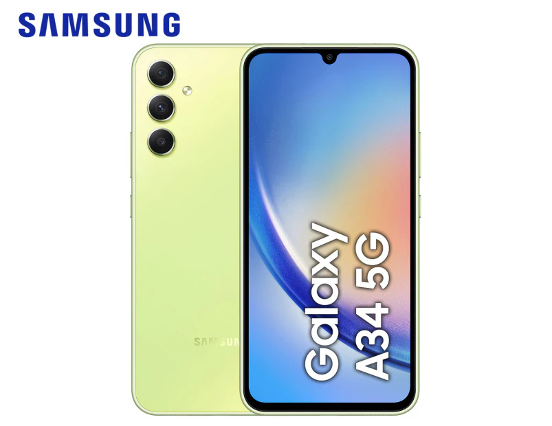 Samsung Galaxy A34 5G 128GB Smartphone Unlocked - Awesome Lime