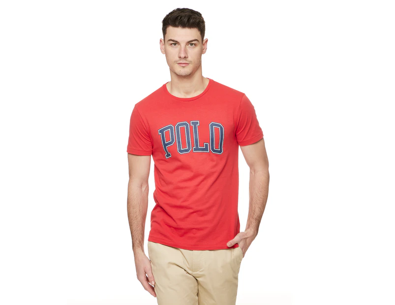 Polo Ralph Lauren Men's Classics Custom Slim Fit Tee / T-Shirt / Tshirt - Starboard Red