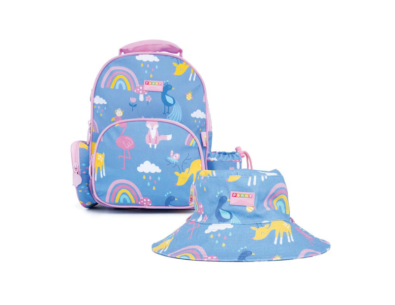 Penny Scallan Hat & Medium Backpack Rainbow Days