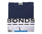 2 Pack Bonds Crew Neck Tee Raglan Blank Plain Basic Mens Navy Blue T   shirt Top