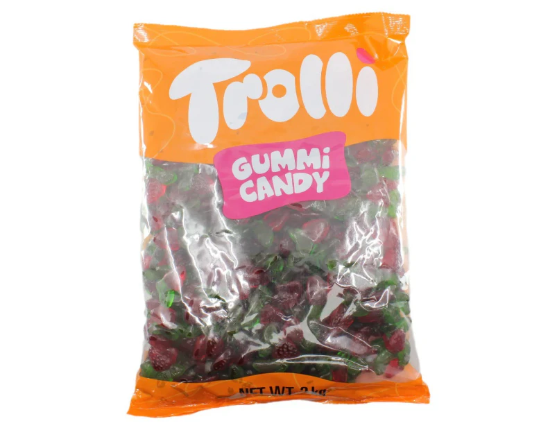 Trolli Oiled Strawberries Candy Lollies Sweets Bulk Pack 2kg