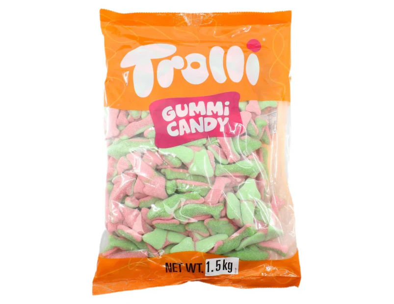Trolli Watermelon Sharks Candy Lollies Sweets Bulk Pack 1.5kg