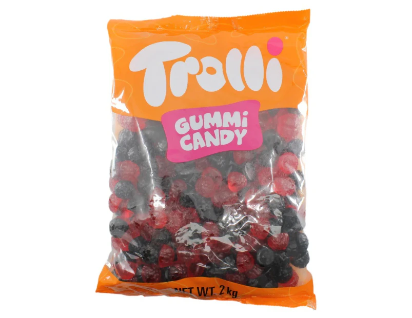 Trolli Raspberry Blackberry Candy Lollies Sweets Bulk Pack 2kg