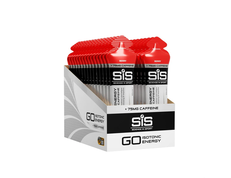 Science-In-Sport SiS GO Plus Caffeine Gels 60ml 30 Pack Berry