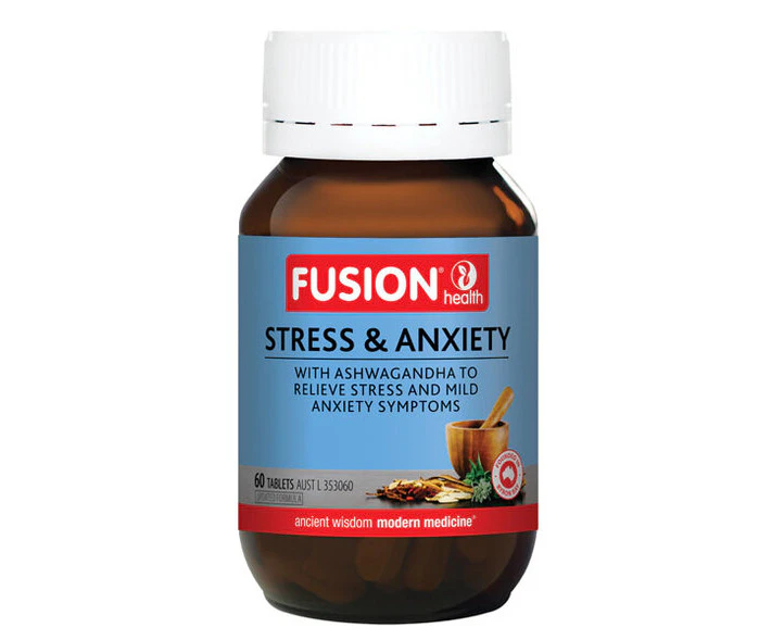 Stress & Anxiety by Fusion Health 60 Tablets