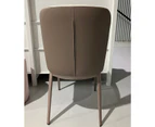 Pandora Dining Chair PU Leather Upholstered/Side Chair/Steel Legs