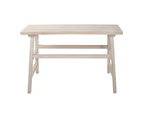 Maine & Crawford Huck 120x85cm Wooden Console Knock Down Table Furniture White