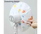 Dust Cover All Inclusive Design Waterproof Oxford Cloth Safety Protection Electric Fan Protective Cover for Home - White