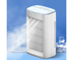 Buutrh Portable Air Cooler Atomized Humidifying ABS Lower Noise 3 Sprays 3-gear Misting Conditioner for Daily Use-White-