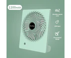 Mini Fan Silent Gentle Wind Portable Fashion 3-speed Wind Desk Cooling Fan for Dorm - Green