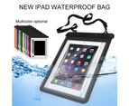Buutrh Waterproof Underwater Tablet Computer Bag Case for iPadBlack-