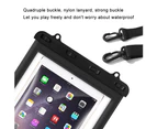 Buutrh Waterproof Underwater Tablet Computer Bag Case for iPadWhite-