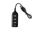 7/4 Ports USB 2.0 Adapter Hub Switch For PC Laptop PC - Black