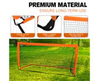 YOPOWER 120x90x90cm Set of 2 Soccer Goal Net for Kids Backyard with Carry Bag and Ground Stakes