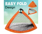 YOPOWER 120x90x90cm Set of 2 Soccer Goal Net for Kids Backyard with Carry Bag and Ground Stakes