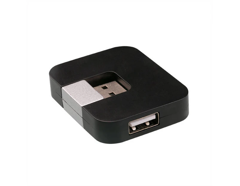 Buutrh Rotatable 4 Ports USD2.0 Data Disk for Car Laptop PCBlack-