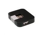 Buutrh Rotatable 4 Ports USD2.0 Data Disk for Car Laptop PCWhite-