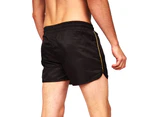 Crosshatch Mens Royalties Swim Shorts (Black) - BG236