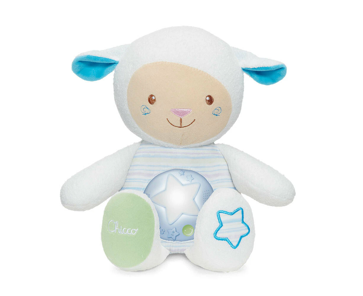 Chicco Lullaby Sheep Baby Toy/Night light w/Voice Recorder/Sound Sensor 0m+ Blue