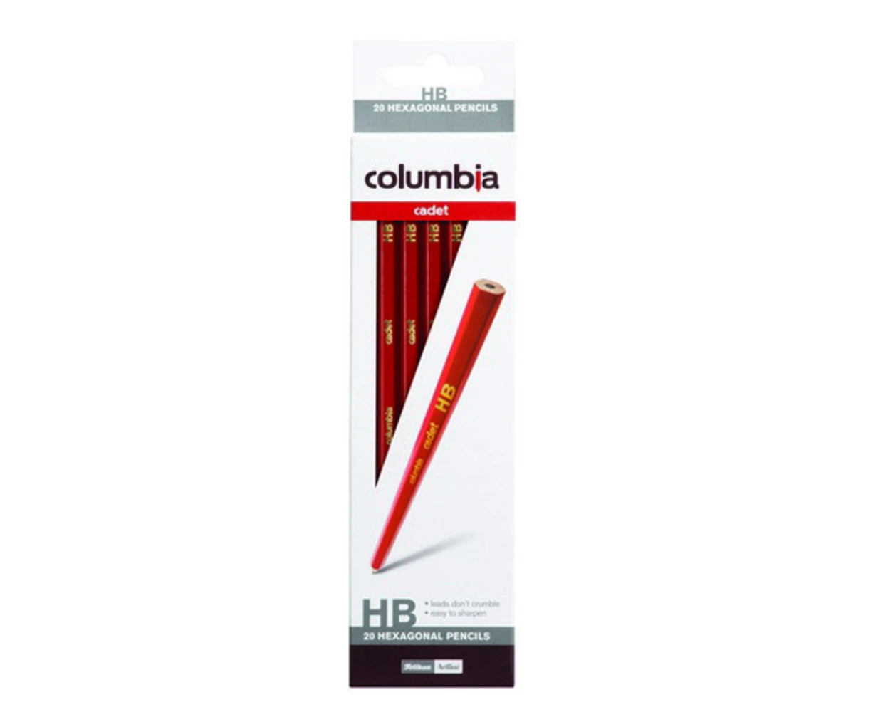 20pc Columbia Kids Cadet Range HB Drawing/Writing Hexagonal Pencils