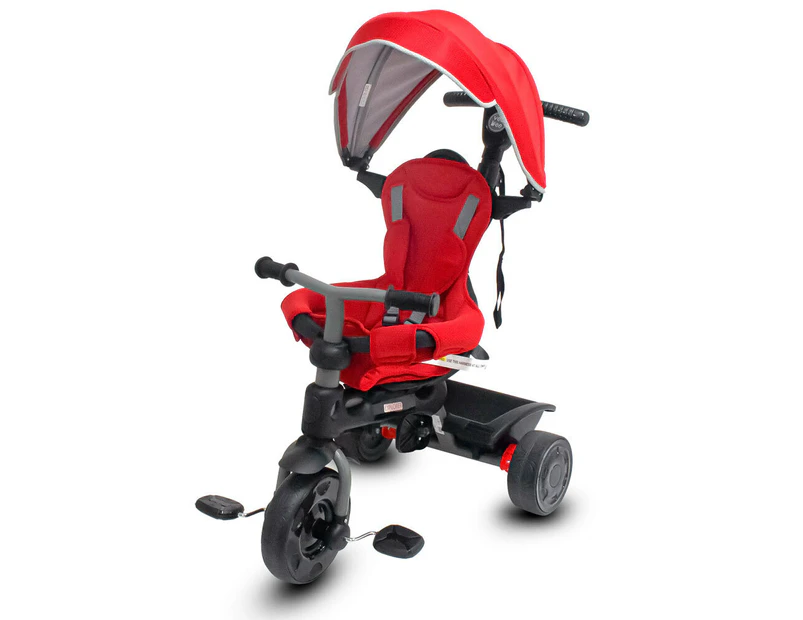 Vee Bee Red 10-36m Explorer Kids/Toddler Trike/Bike Ride On/Canopy/Parent Handle