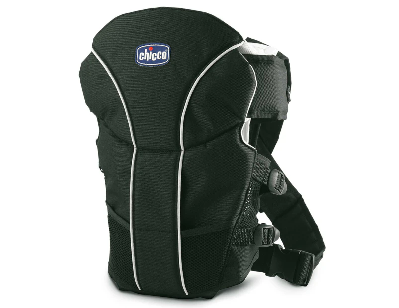 Chicco Ultrasoft Infant/Newborn Baby Wrap Backpack Carrier Adjustable Strap BLK