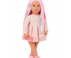 Our Generation Rosa 18-inch Fashion Doll with Multicolored Hair - Pink