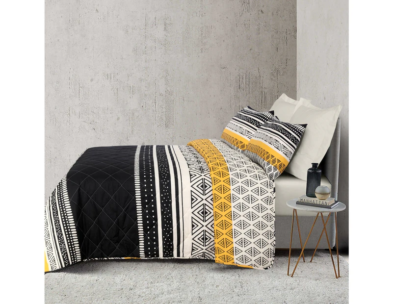 Amsons Pure Cotton Bedspread Set with extra Standard Pillowcases - Jasper