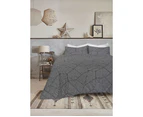 Amsons Pure Cotton Bedspread Set with extra Standard Pillowcases - Ariana Carbon