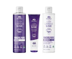 Marc Daniels Trio Pack Purple Blonde 300ml Shampoo, Conditioner & Toner