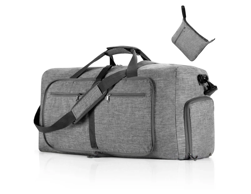 Travel Duffle Bag for Men Foldable Travel Duffel Bag - Grey