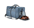 Travel Duffle Bag for Men Foldable Travel Duffel Bag - Blue