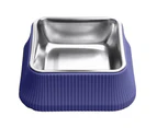 Stainless Steel Dog Bowl with Rubber Base for Food and Water Pet Bowl Dish Cat Bowl-style1